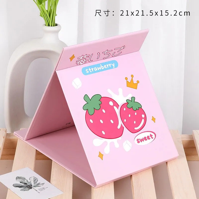 Kawaii Desktop Stand Folding Makeup Mirror