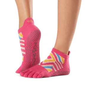 Low Rise Full Toe Grip Socks - Bon Voyage (Barre / Pilates)