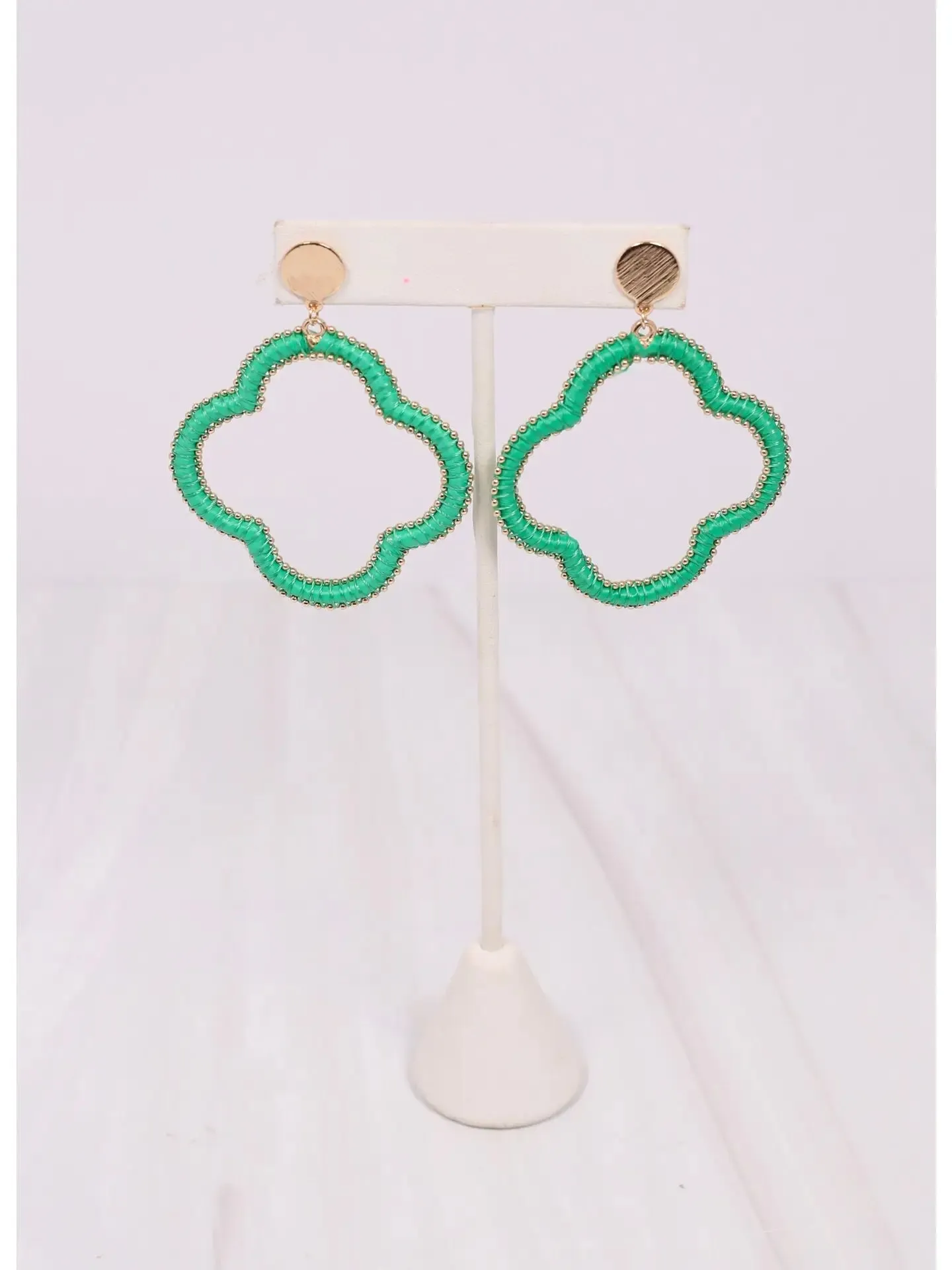 McMillan Wrapped Clover Earring - (three colors)