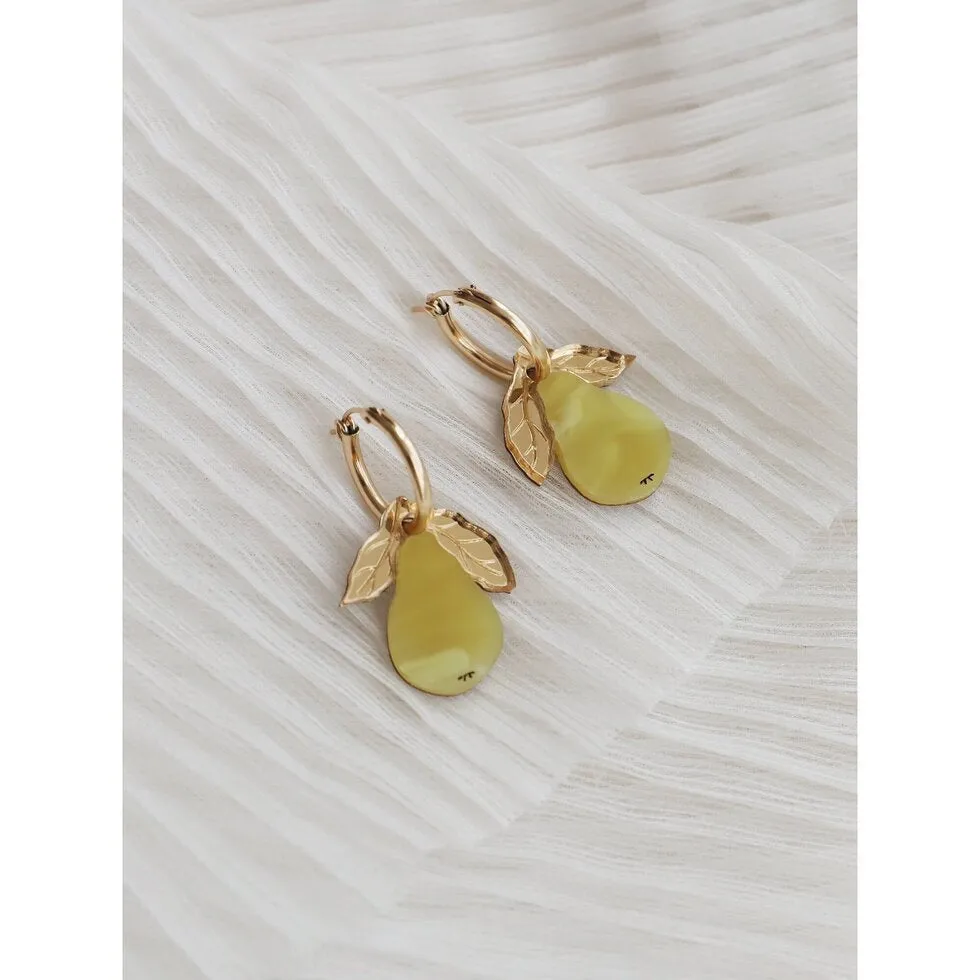 Mini Pear Hoops