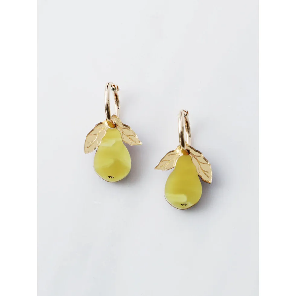 Mini Pear Hoops