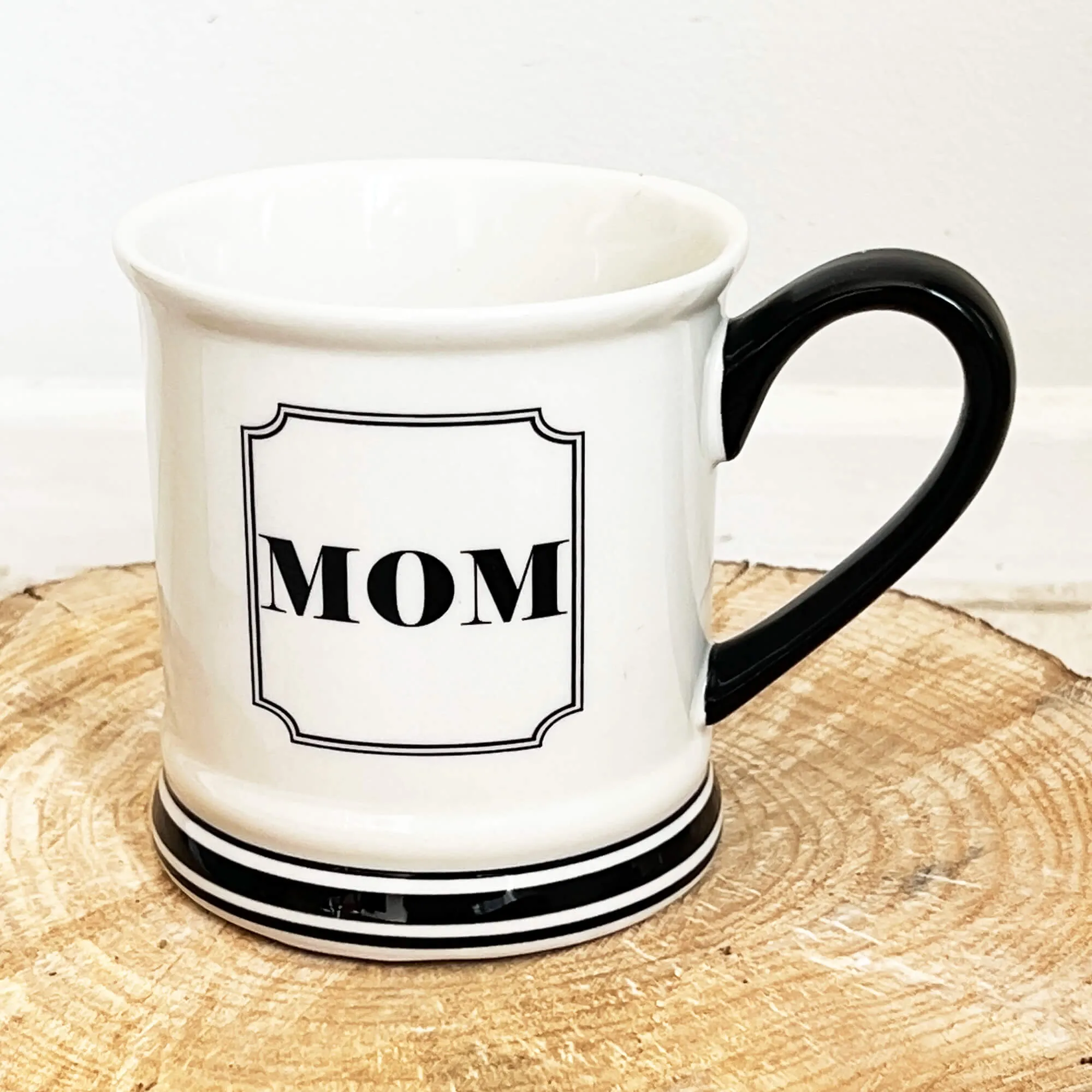 MOM Ceramic Mother's Day Mug Gift. Dishwasher and Microwave Safe