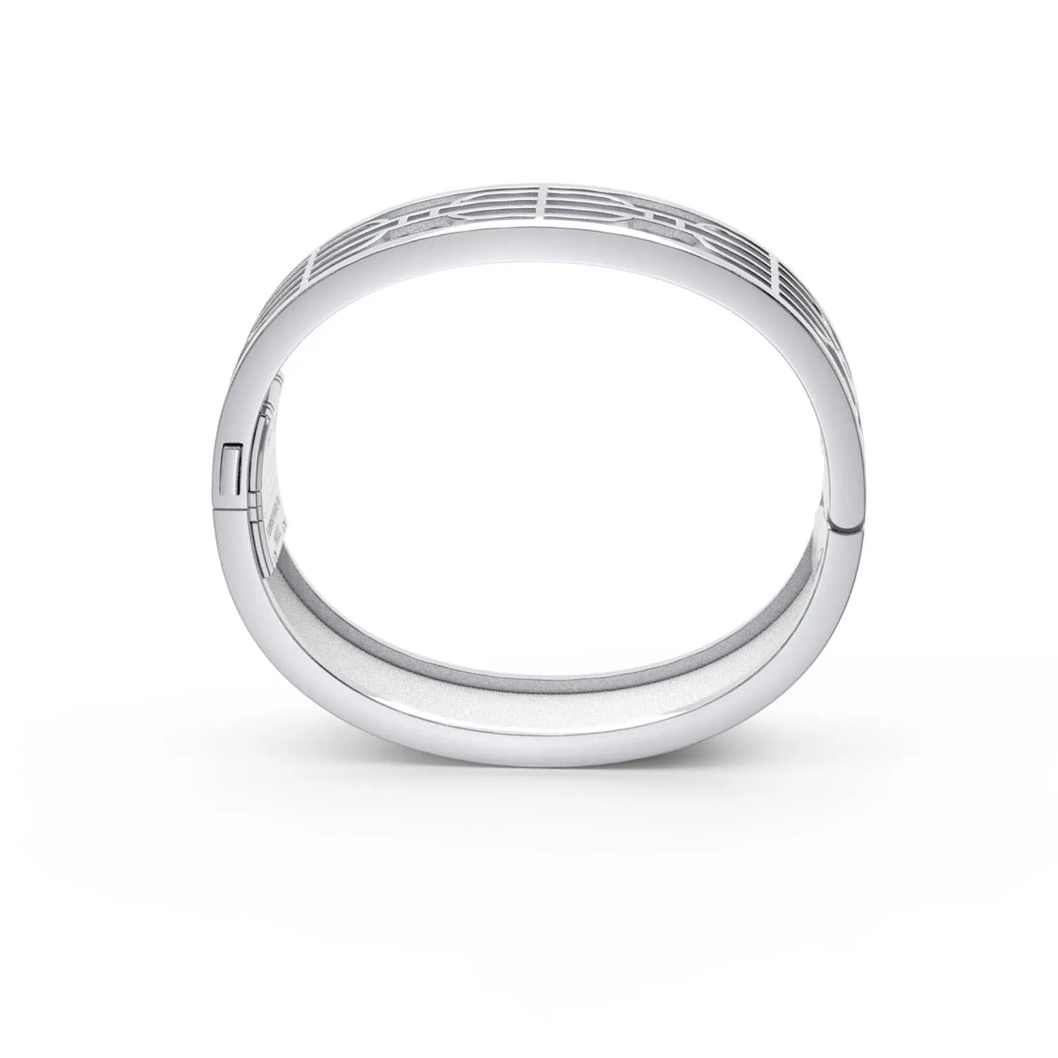 Nanyang Dream Bangle - Lychee White - Sterling Silver