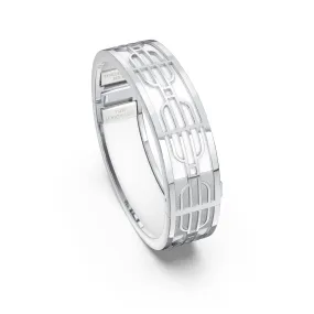 Nanyang Dream Bangle - Lychee White - Sterling Silver