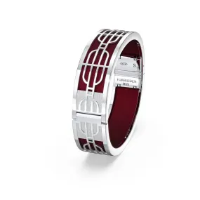 Nanyang Dream Bangle - Majestic Ruby - Sterling Silver