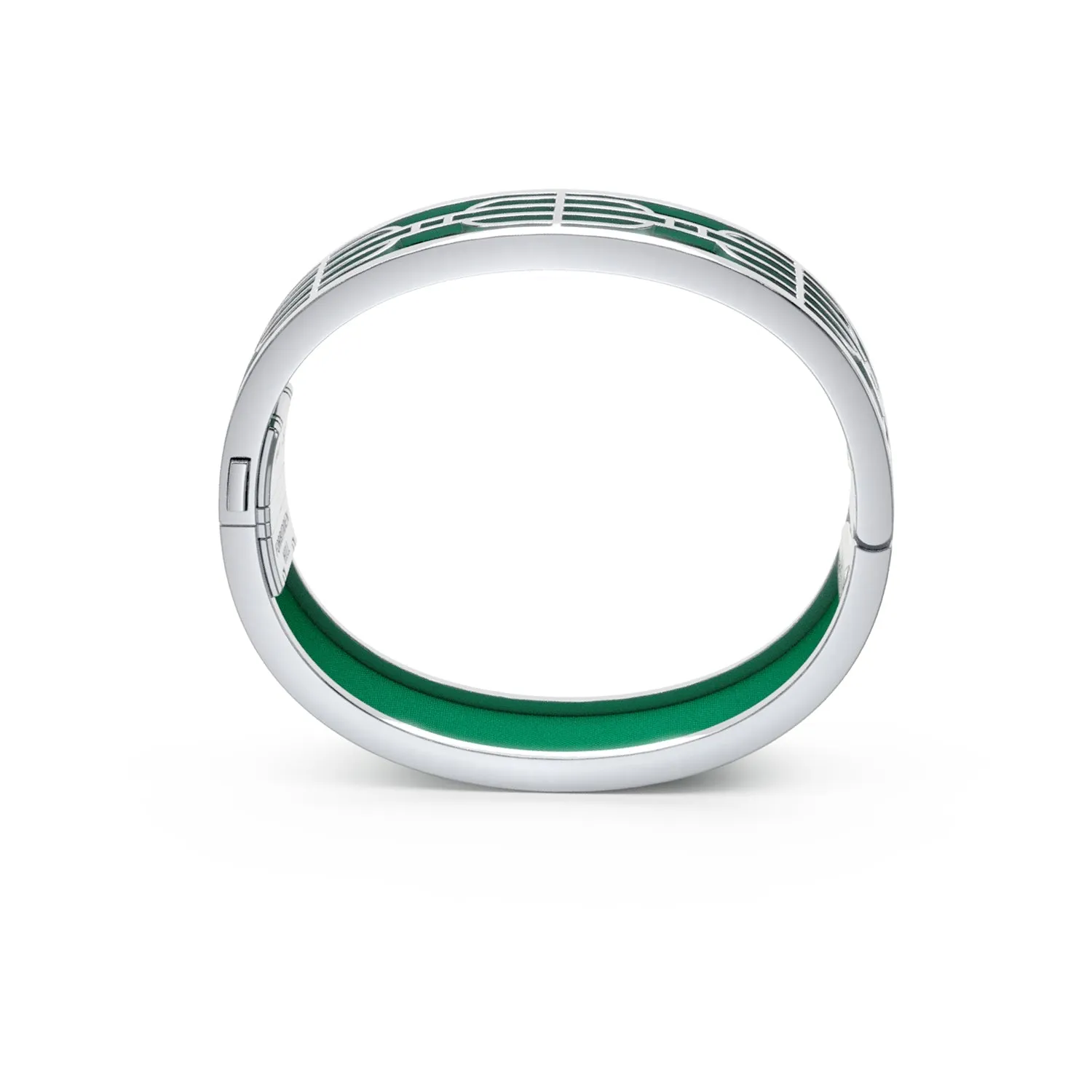 Nanyang Dream Bangle - Python Green - Sterling Silver