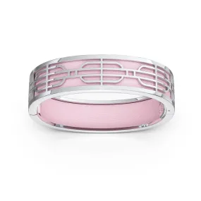 Nanyang Dream Bangle - Shophouse Pink - Sterling Silver