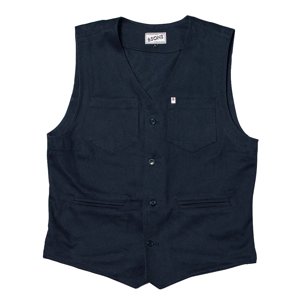 Navy Lincoln Waistcoat / Vest