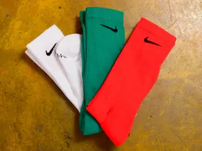 Nike Everyday Cushioned Crew Socks 3pk - Red / Green / White