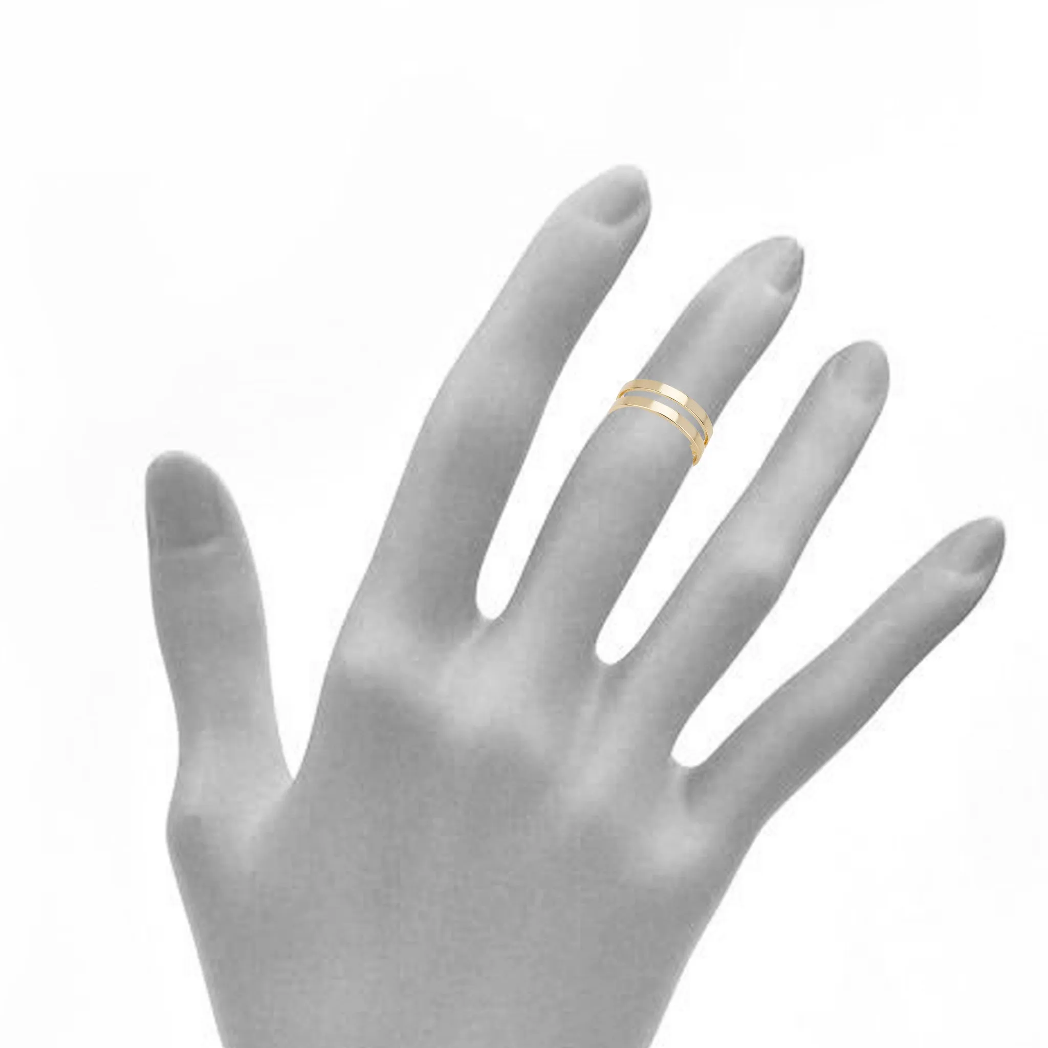 Open Band Knuckle Ring