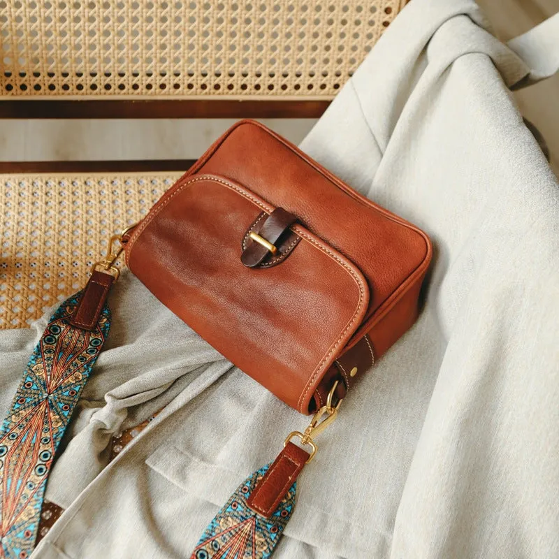 Retro British Texture Messenger Bag | Literary Style Commuter Bag