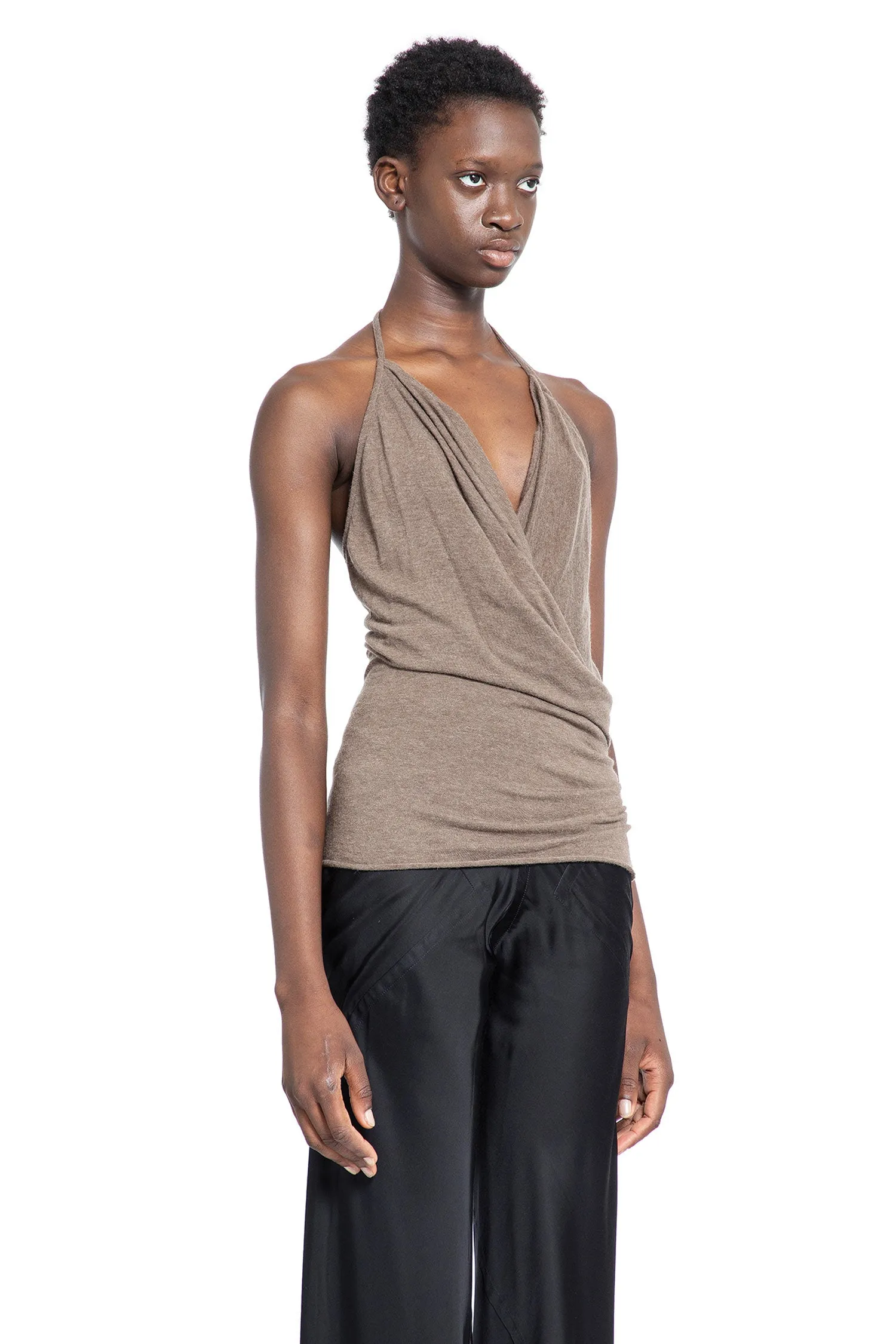 RICK OWENS WOMAN BROWN TOPS