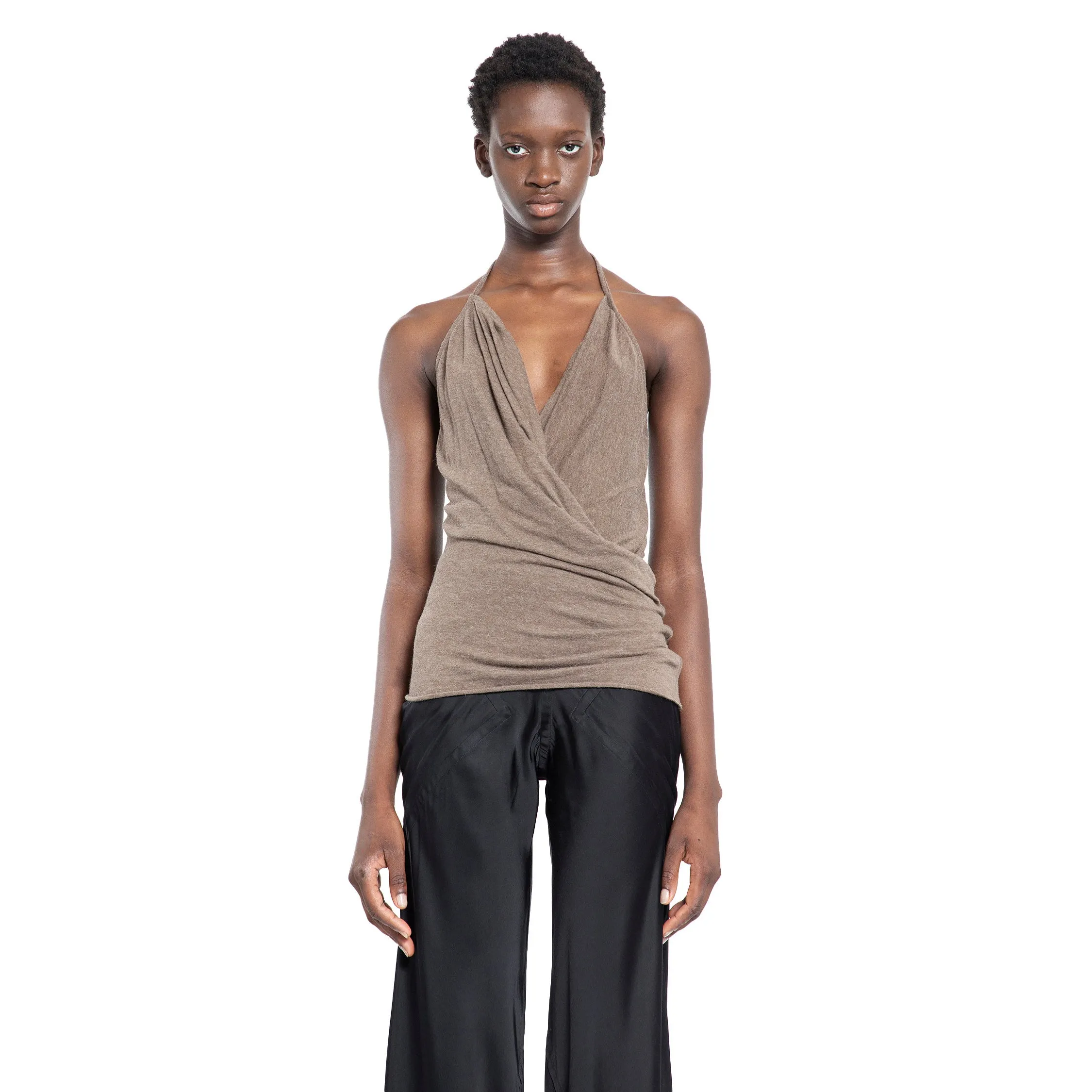 RICK OWENS WOMAN BROWN TOPS