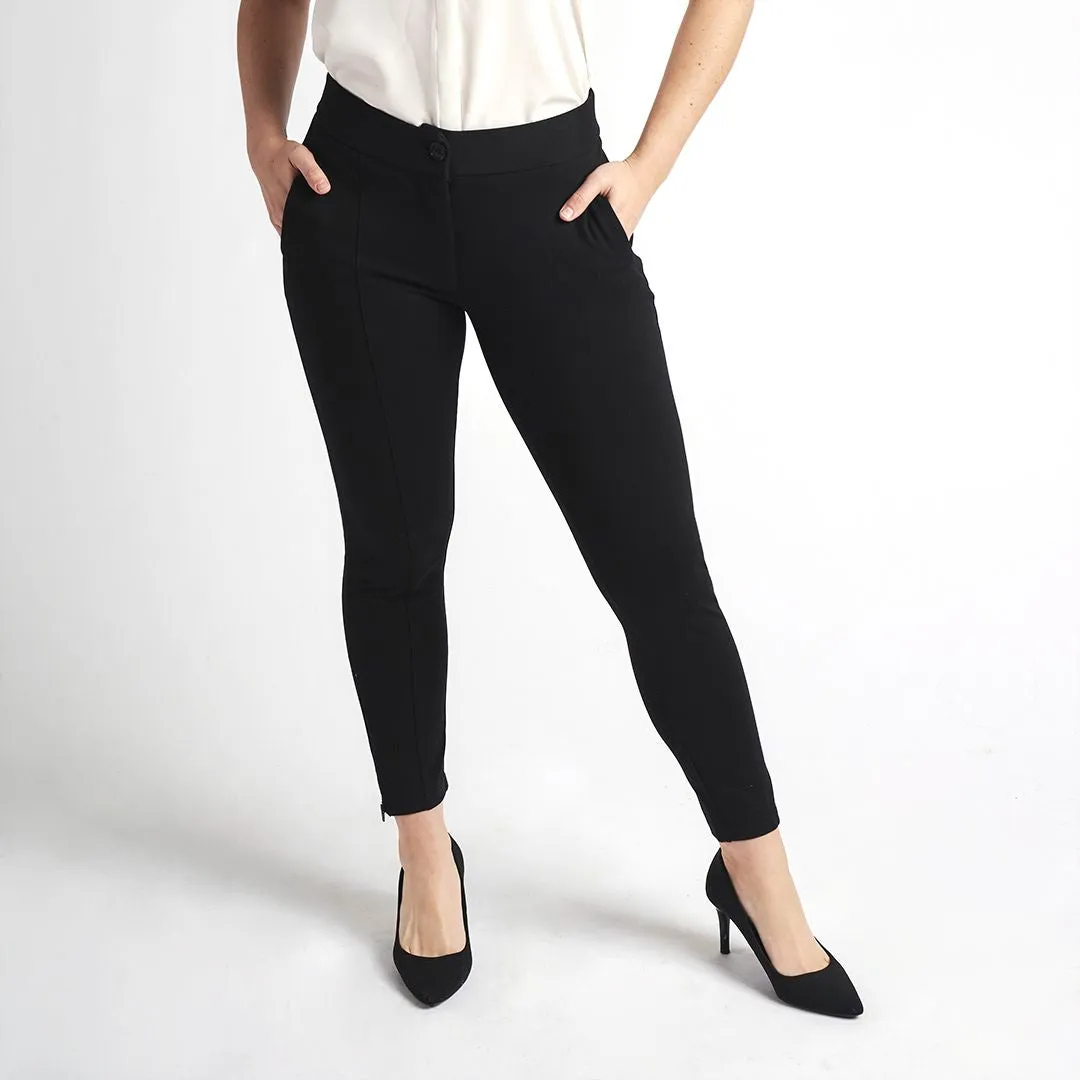 Skinny-Leg | Cigarette Dress Pant Yoga Pants (Black)