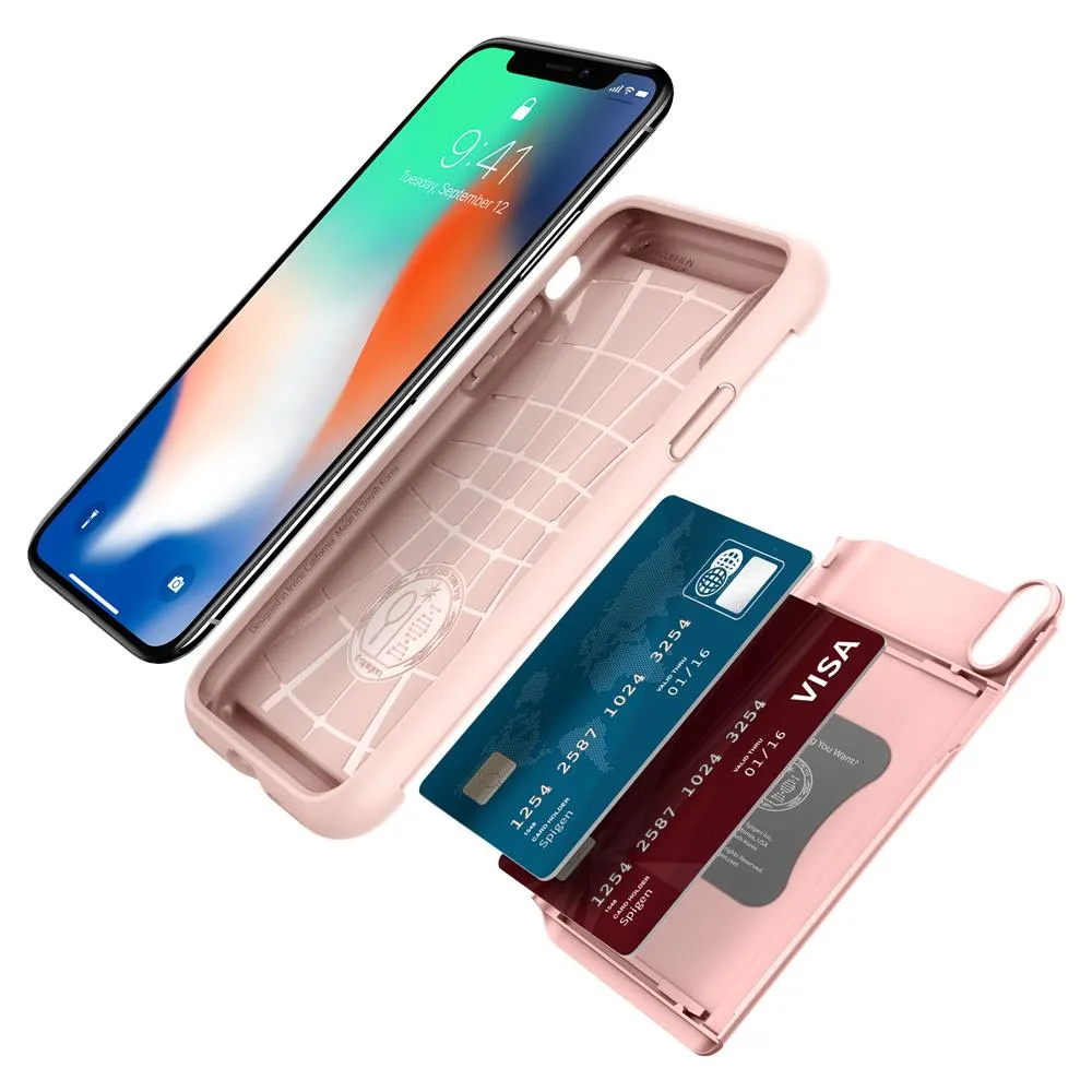 Spigen - Crystal Wallet for iPhone X / XS