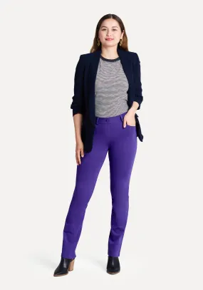 Straight-Leg | 7-Pocket Dress Pant Yoga Pants (Lupine Blue)