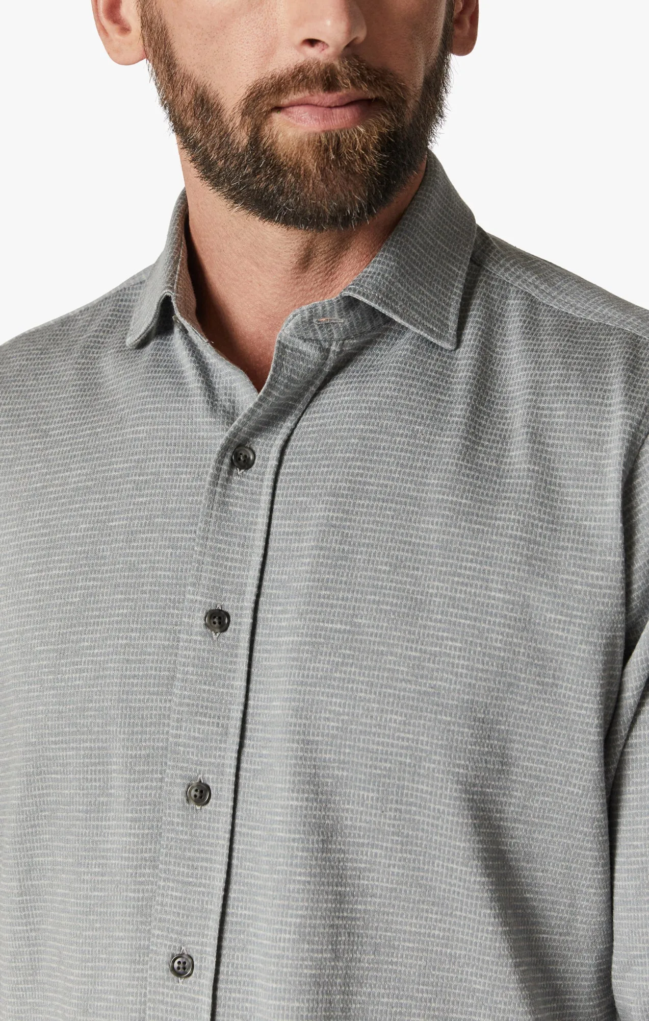 Structured Shirt In Light Grey