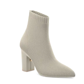 The Bootie Bone Knit   Block Heel Kit 4 Bone