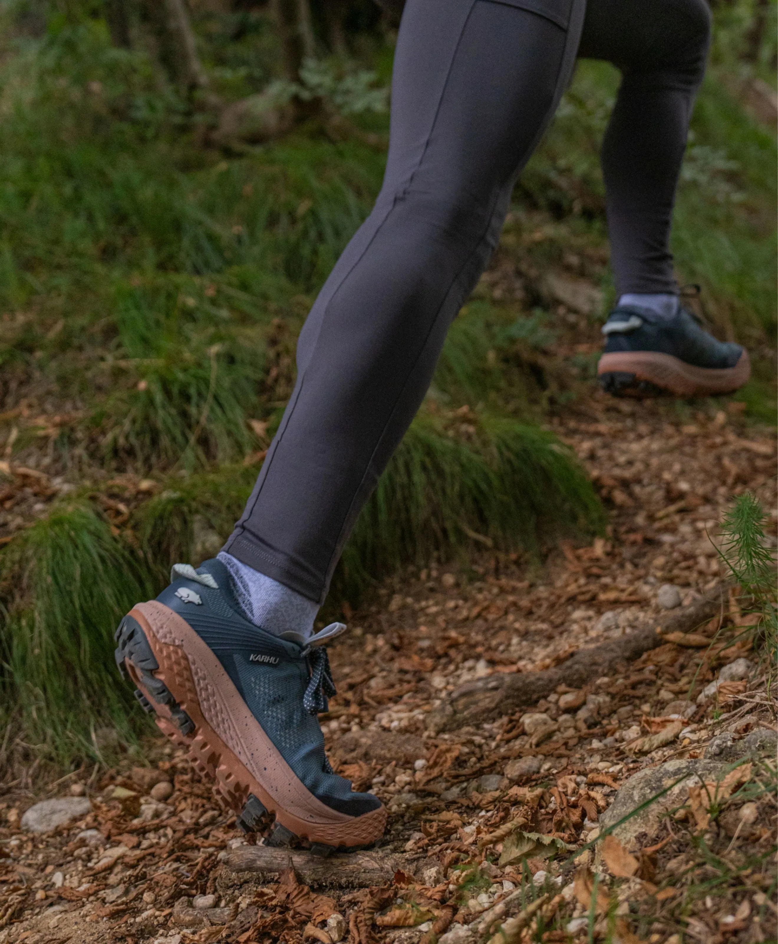 WOMEN'S IKONI TRAIL 1.0 WR - STORMY WEATHER / RUGBY TAN