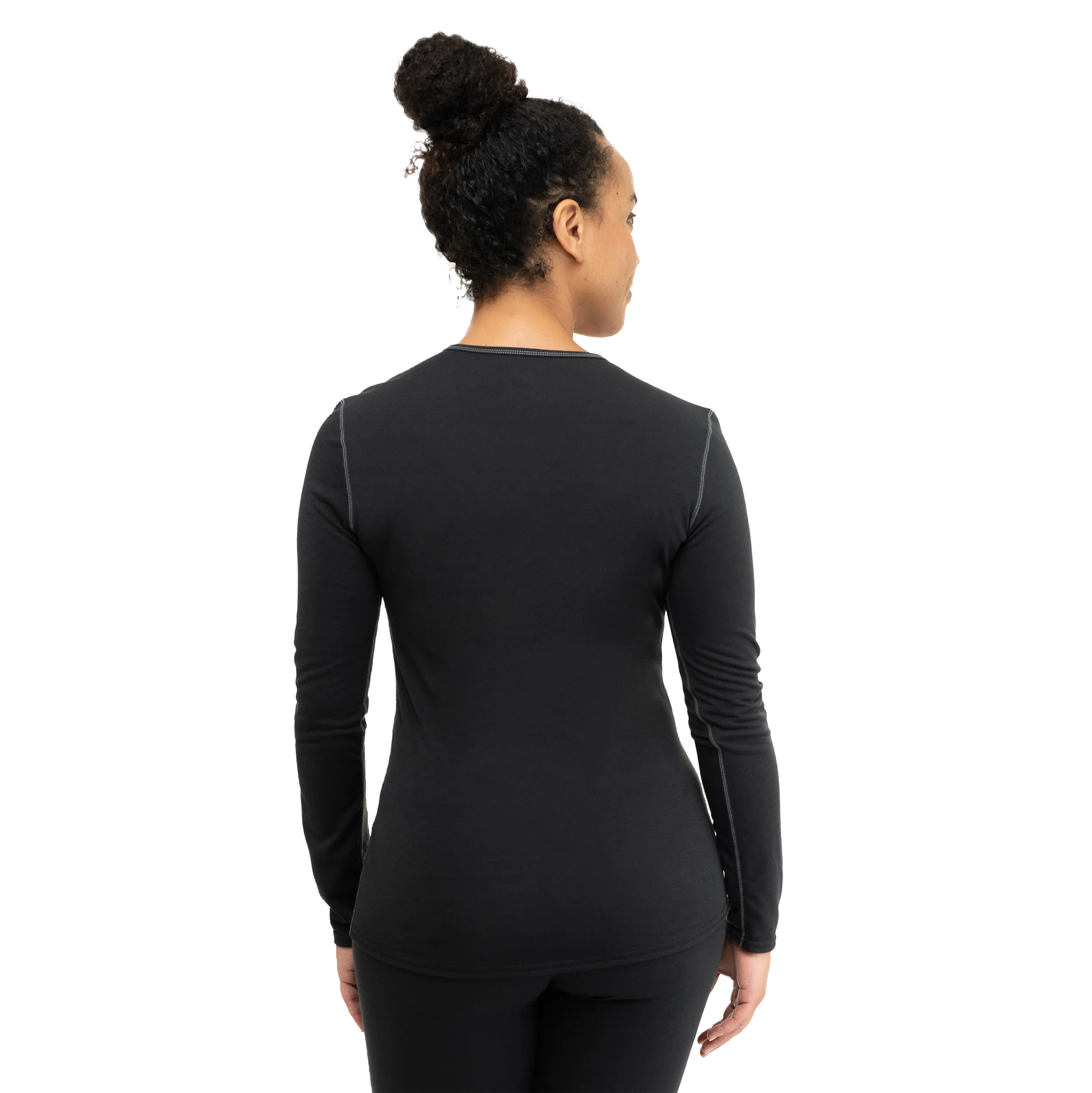 Women's Pepper Bi-Ply Crewneck - Black